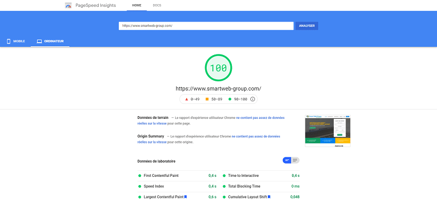 google speed smart web